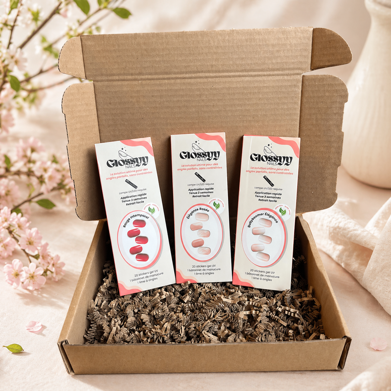 Coffret de 3 GlossyyNails