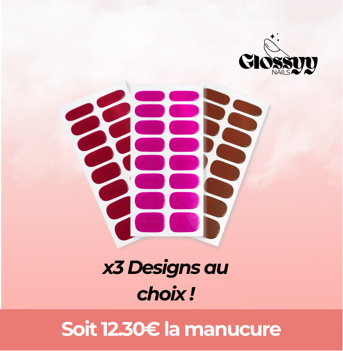 Coffret de 3 GlossyyNails