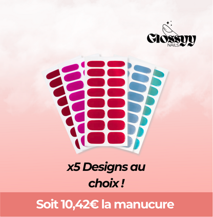 Coffret de 5 GlossyyNails