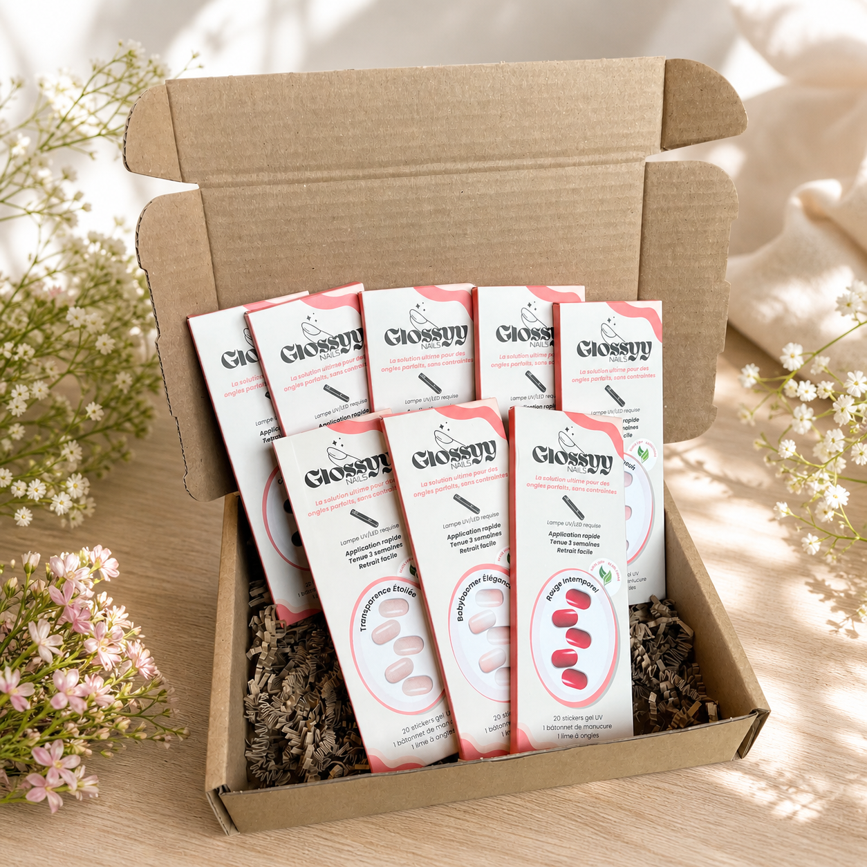 Coffret de 8 Glossyy Nails