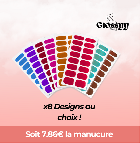 Coffret de 8 Glossyy Nails