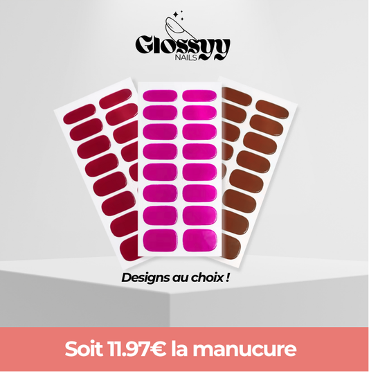Pack de 3 Glossyy Nails