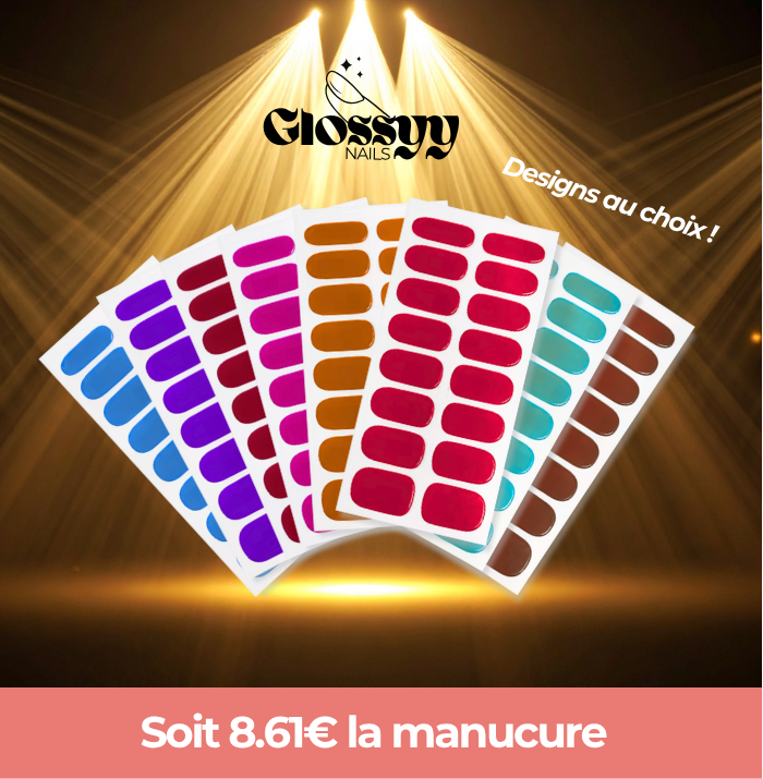 Pack de 8 Glossyy Nails