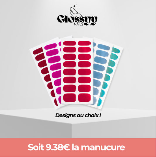 Pack de 5 Glossyy Nails