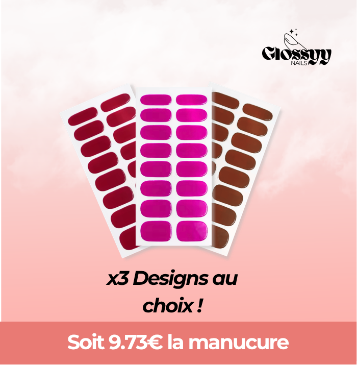 Coffret de 3 GlossyyNails