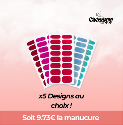 Coffret de 5 GlossyyNails