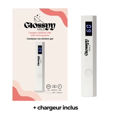 GlossyyNails Lampe UV 6W Blanche